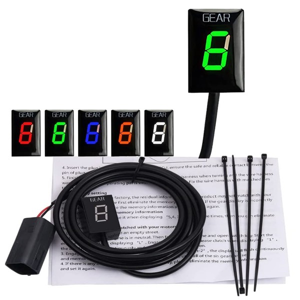 MOQIAOSEIKO Motorcycle Gear Indicator Gear Shift Indicator Compatible with Kawasaki