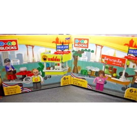 DENO Blocks Thai 3d building D-no blocks Thailand DENO Street Food Noodle, Papaya Salad Cart