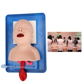 PVC Intubation Manikin Study Teaching Model Infant Baby Model Airway Management Trainer Tool with Tube Study Model