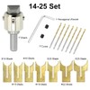 6-25 Set, Wooden Beadmaker Drill Cutter Set, Professional Woodworking Tool