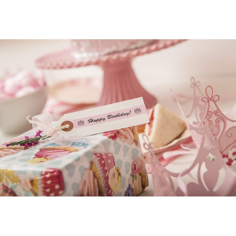 Brother TZe-MQE31 Labelling Tape Cassette, Black on Pastel Pink, 12