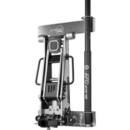 Speedway Motors Wall Mount Aluminum Floor Jack Holder, 1.5–3 Ton Racing Jacks, Universal Trailer and Garage Storage Bracket with Handle Loops, Fits Single or Dual Front Wheel Jacks