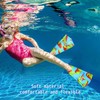 Fanwill Kids Swim Fins,Short Comfortable Flippers for Lap Swimming and
