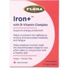 Flora Iron Plus B-Complex, Vegan, Non-constipating, High absorption, 60 Capsules,
