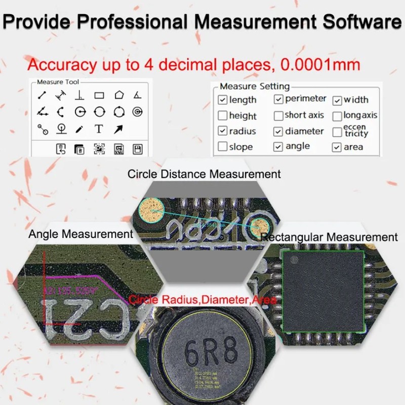 Industrial Microscope Camera 4K HD 8.3MP Digital High Definition Multimedia