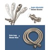 Filtered Shower Head with Handheld Brushed Nickel, BOWGER 6 Modes