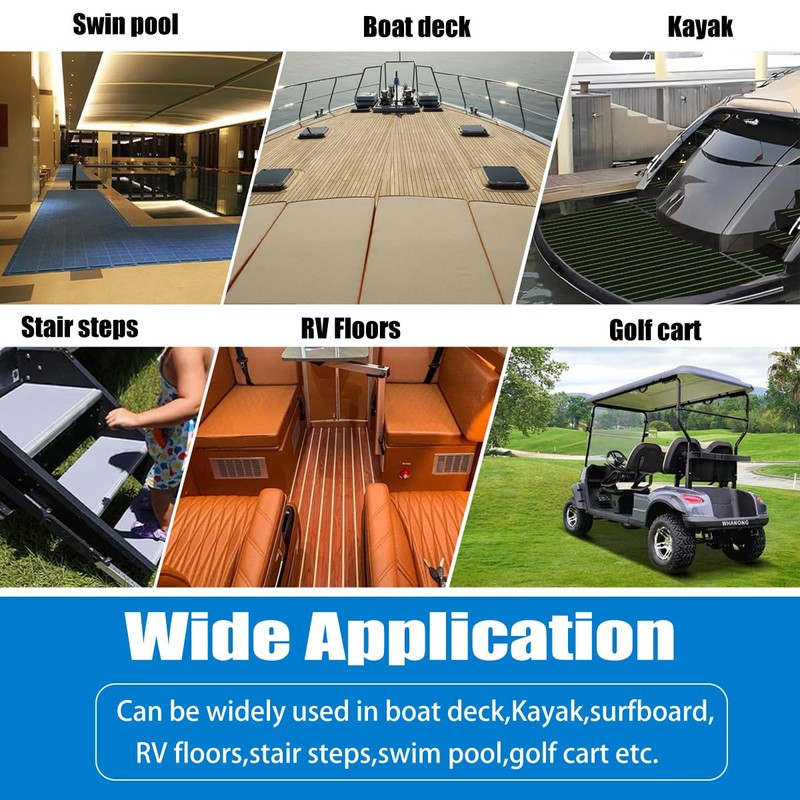 EVA Boat Flooring Carpet with Cross Groove Marine Teak decking