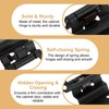 sourcing map 2 Pack Self Closing Cabinet Hinges, 3/8" Overlay