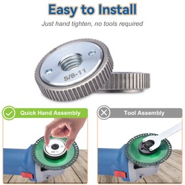 5/8"-11 Angle Grinder Nut, Quick Release Flange Nut for Angle Grinder, Locking Nut Angle Grinding Fixing Attachment