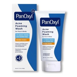 PanOxyl Acne Foaming Wash Benzoyl Peroxide 10% Maximum Strength Antimicrobial, 5
