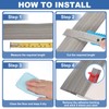 uxcell Floor Transition Strip 6.5ft Self-Adhesive Flooring Edge Trim Strip
