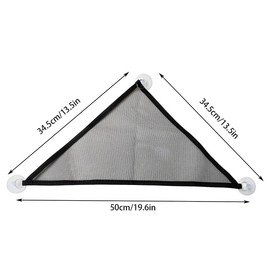 2 Pcs Bearded Dragon Lizard Hammock, Geckos Hammock, Breathable Mesh Reptile Hammock, Suitable for Iguanas, Anoles, Geckos, Snakes, Chameleon（Black）