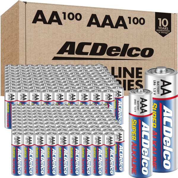 Powermax ACDelco AA and AAA 200-Count Combo Pack Super Alkaline