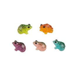 JAHAJA Glow in The Dark Mini Resin Frogs -10Pack, Cute Night Light Decor, Perfect for Party Favors, Home Decor, or Creative Use