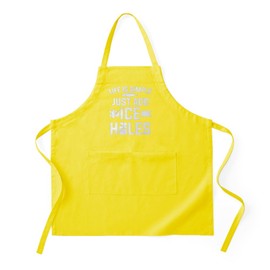 CafePress Ice Fisher Just Add Ice Holes Ice Fishing Kitchen Apron with Pockets, Grilling Apron, Baking Apron