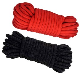 2 Pcs Soft Cotton Rope, 10m/33 Feet – Durable All Purpose Rope for Crafting, Gardening, Decorative & Household Use – Eco-Friendly Cotton Cord