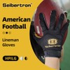 Seibertron H.P.I.L.G Lineman/Linebacker Gloves Touch Screen Flexible, Breathable, Back of