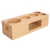 Coffee Tamper Base Multifunction Beech Coffee Distributor Tamping Station Accessories