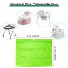 BOOWOO Bedside Commode Liners with Absorbent Pads,100 Disposable Commode Bags