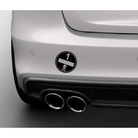 Dinger-Design Premium Environmental Car Sticker Fine Dust Badge Environmental Badge 10 x 10 cm Black