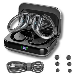 Groove Wireless Bluetooth Earbuds with Charging Case Electronics | Wireless Sports Earbuds | Running Ear Phones | Black