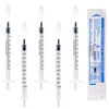 100pcs 1ml Plastic Syringes with Caps (No Needles) Colostrum Syringe