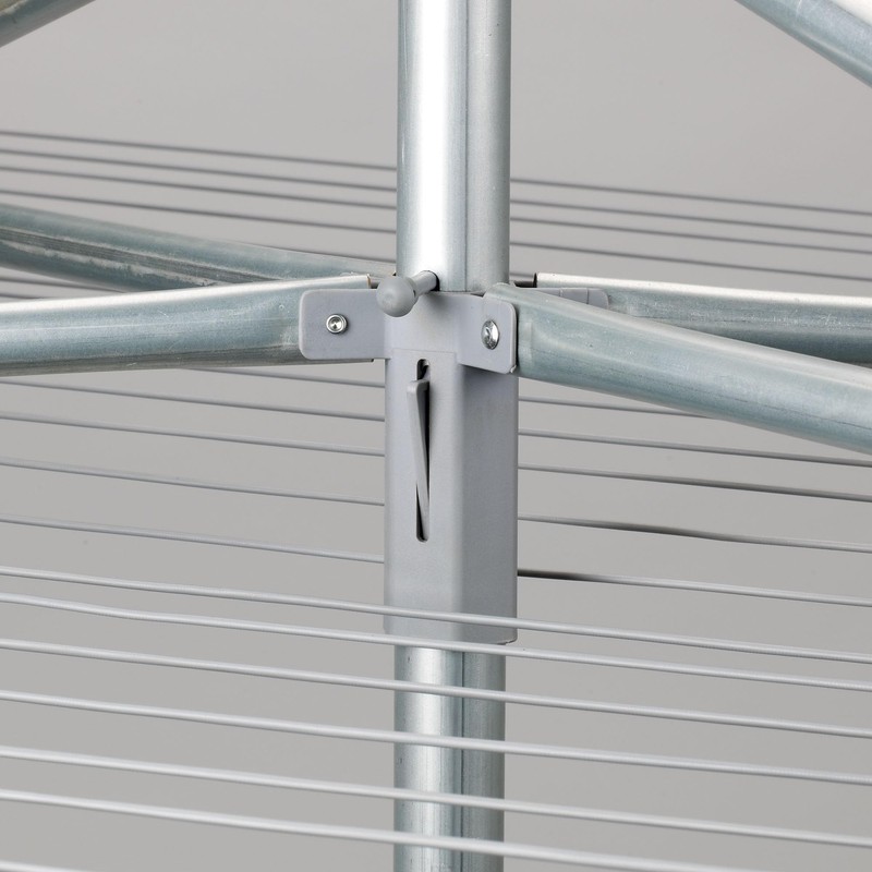 Household Essentials 17130-1 Rotary Outdoor Umbrella Drying Rack | Aluminum