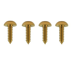 Wanyifa Titanium M4 M5 15 17 20mm Self Tapping Screw Torx Head Motorcycle Bolt Pack of 4 (Ball Button Head M5x17mm, Gold)
