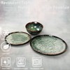 jinsongdafa Dinner Set 12 Pieces - Round Reactive Glaze Tableware