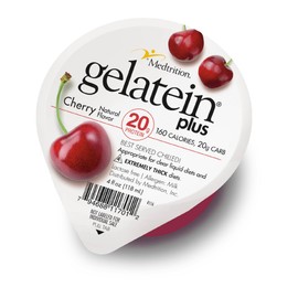 GelaTein Plus Cherry: 20 grams of protein. Ideal for clear liquid diets. Great pre or post-workout snack. (Pack of 36)