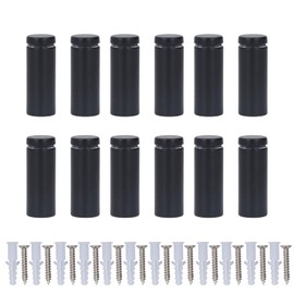 12 Pieces Stainless Steel Advertising Screw Nail Stainless Steel Wall Spacer Wall Spacer Glass Acrylic Nail 19 x 50 mm