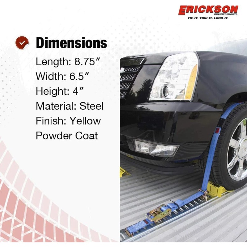 Rigid Hitch E-Chock Wheel Chocks w/ 5-Foot Metal Mounting Tracks,