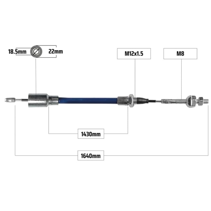 HGW 2 x Brake Cable Bowden Cable Suitable for Knott