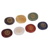 7 Pcs Rune Stones Set Different Color Smoother Yoga Stone