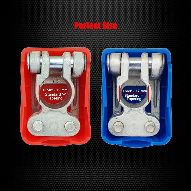 Ampper Brass Heavy Duty Quick Release Top Post Battery Terminal