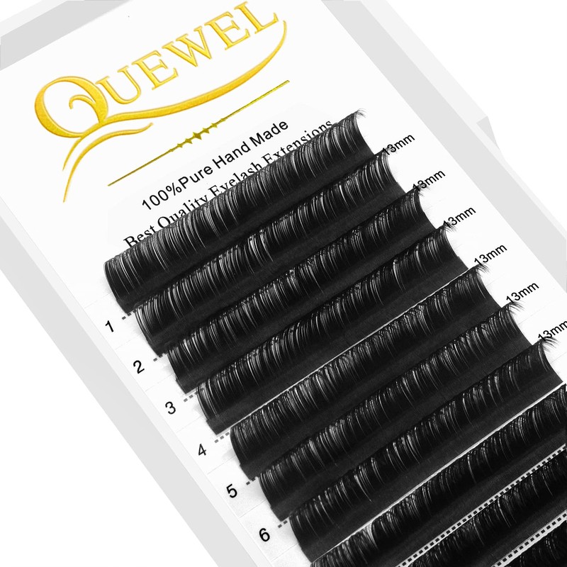 Eyelash Extensions 0.05 D Curl 13mm QUEWEL Classic Eyelash Extensions