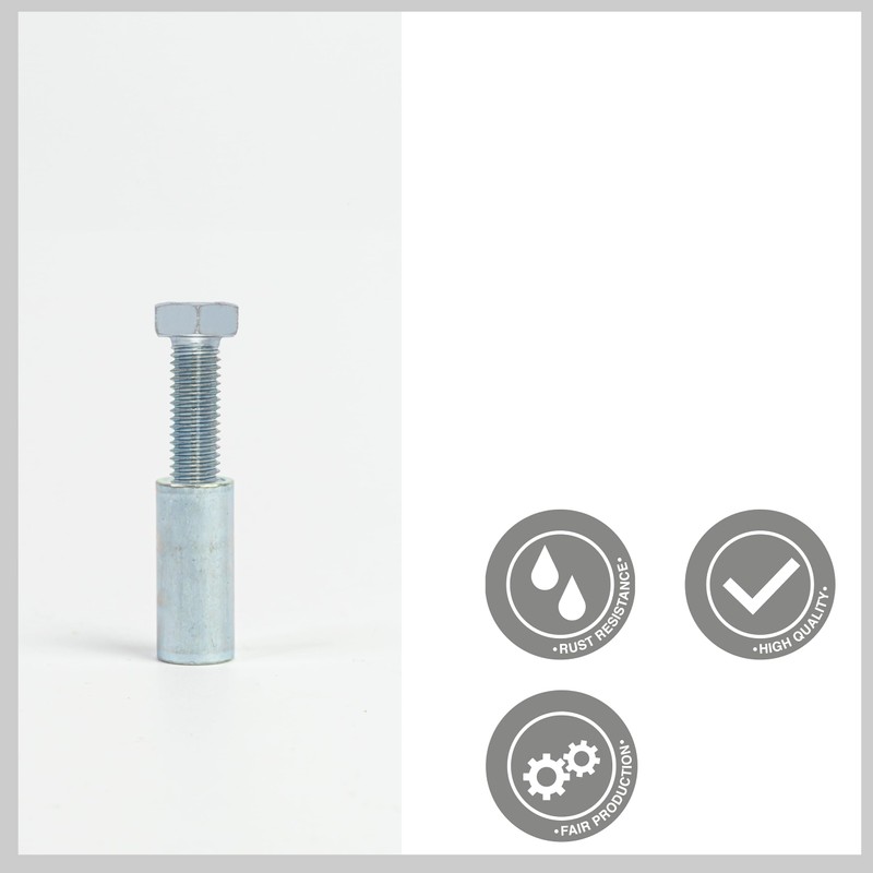 Pack of 10 Threaded Sleeves, Round, Rustproof, Connecting Nuts, Long