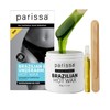 Parissa Brazilian Hot Wax Kit No-Strips needed and Microwavable for At-Home Hair Removal on Brazilian, Bikini or Underarm