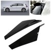 2pcs Rear Window Side Spoiler ABS Glossy Black Wing Trim