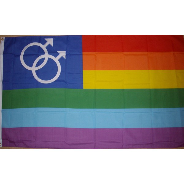 TOP BRAND Gay Pride Rainbow Mars Men Flag