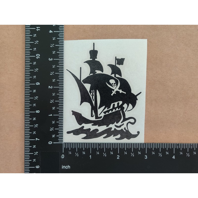 Pirate Decals 4 Pack: Skull and Swords, Pirate Ship, Pirate