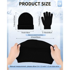 Jecery 120 Pcs Winter Beanies and Gloves Combo Pack Bulk Unisex Thermal Warm Knit Hat for Homeless Donation Charity Gift Women Men (Multi Color)