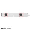 Sanwa Supply TAP-F37-3ZSR Power Strip 7 Outlet (3P) 3 m