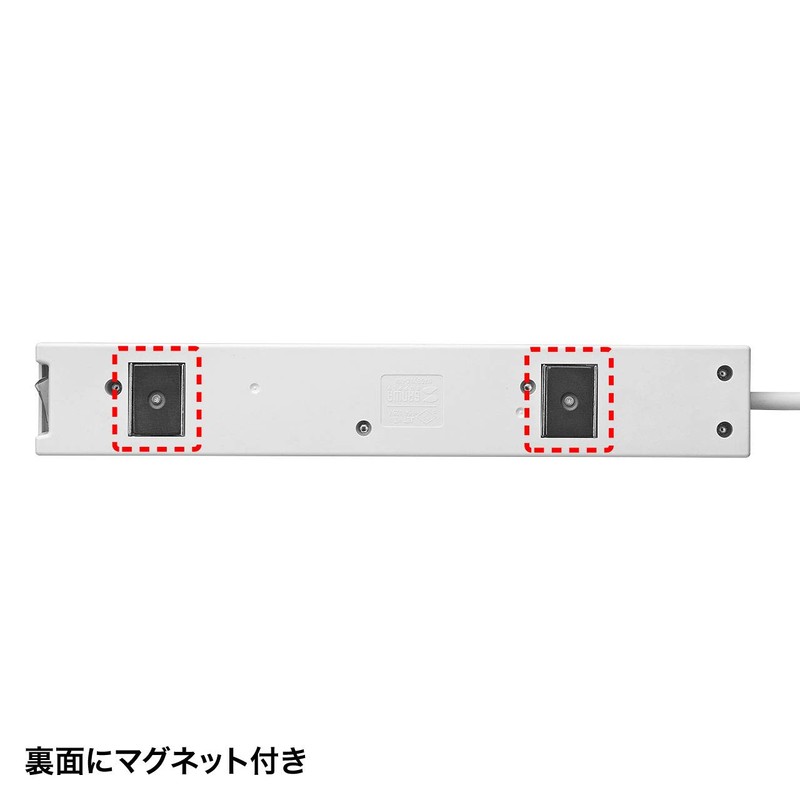 Sanwa Supply TAP-F37-3ZSR Power Strip 7 Outlet (3P) 3 m