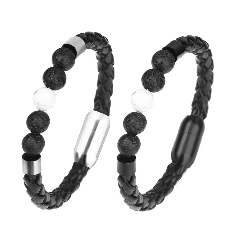 Linsoir Beads - Cierre magnético de acero inoxidable con agujero