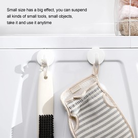 HURRISE White Magnetic Hooks, Magnetic Hanger Magnetic Hooks Portable Convenient Magnetic Hanger Hook for Kitchen Refrigerator