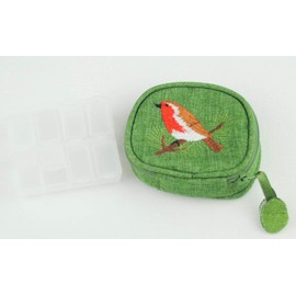 Pill Box Purse in a Robin Design