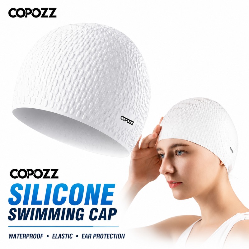 Silicone Swim Cap for Adults – Durable Waterproof Pool Hat