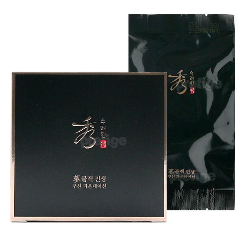 Su-ryeon Black Ginseng Cushion Foundation Refill 15g / 수려한 블랙