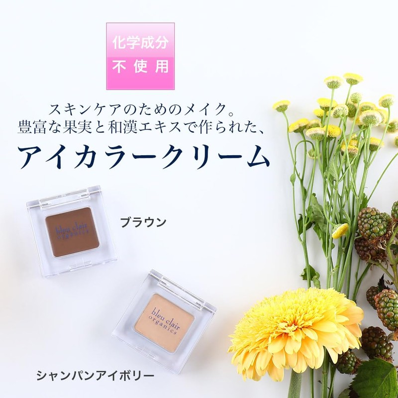 Organic Eye Color Cream Brown Cosmetics Skin Care Blue Claire
